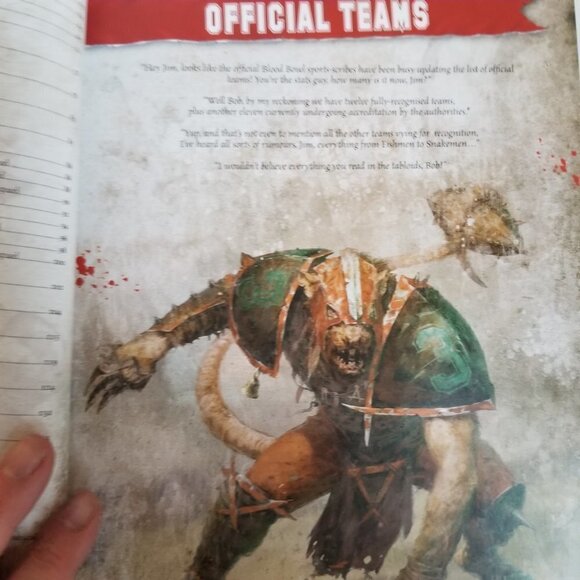 Blood Bowl The Inaugural Blood Bowl Almanac Games Workshop Fantasy Football - Picture 9 of 14